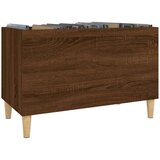 vidaXL Omarica za gramofonske plošče rjavi hrast 74,5x38x48cm inž. les | Shoptok.si