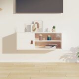 Maison Chic Stenska omarica - Zidna omarica bela 80x30x30 cm trdna borovina iu1105, (22063252) | Shoptok.si