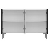 Hanah home komoda afra KM120 white royal marble silver | ePonuda.com