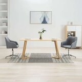  Okretne blagovaonske stolice od tkanine 2 kom svjetlosive - Svjetlosiva 2 | shoptok.hr