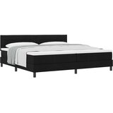  Krevet s opruga kutije s uzglavljem Crna 200 x 200 cm tkanina | shoptok.hr