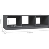  Stolić za kavu sivi 110 x 50 x 34 cm od masivne borovine | shoptok.hr