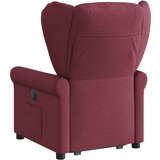 Električni naslonjač na podizanje od tkanine boja vina | shoptok.hr