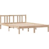 vidaXL Okvir kreveta bez madraca 135 x 190 cm od masivne borovine | shoptok.hr