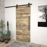  Pribor za klizna vrata 183 cm čelični crni | shoptok.hr