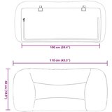 vidaXL Jastuk za uzglavlje svjetlosivi 100 cm od tkanine | shoptok.hr