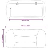 vidaXL Vzglavna stranica svetlo siva 100 cm blago | Shoptok.si