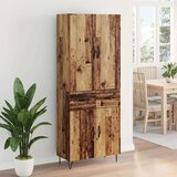  Highboard s ladicama 2 pcs Staro drvo Inženjersko drvo i staklo | shoptok.hr