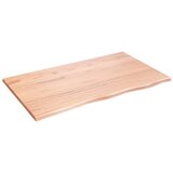  Zidna polica svjetlosmeđa 100x60x2 cm od obrađene hrastovine | shoptok.hr