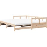  Dnevni krevet na razvlačenje s madracima 90x190 cm od borovine | Eponuda.com