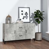  Komoda betonsko siva 100x36x60 cm inženirski les, (20601048) | Shoptok.si
