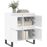  Komoda sjajna bijela 60 x 35 x 70 cm od konstruiranog drva | Eponuda.com