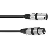 Omnitronic 30220405 XLR priklučni konektor [1x XLR vtič 3-polni - 1x XLR vtičnica 3-polna] 1.00 m črna, (20427953) | Shoptok.si