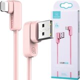 Usams U-FLOW ANGLE KABEL ZA LIGHTNING 1.2M 2A ZA IPHONE PINK OVITEK, (21980448) | Shoptok.si