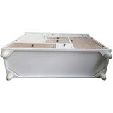 Landscape komoda, naravne barve, bela, svetlo rjava | Shoptok.si