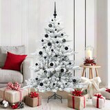  Umjetno božićno drvce s nogom Bijelo 150 cm PVC i čelik | shoptok.hr