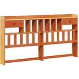 vidaXL Knjižna postelja brez vzmetnice vošč. rjava 200x200 cm borovina | Shoptok.si