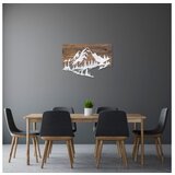 WALLXPERT Dekorativni drveni zidni dodatak Mountain v2 Silver | Eponuda.com