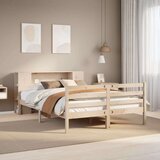 vidaXL Knjižna postelja brez vzmetnice 160x200 cm trdna borovina | Shoptok.si