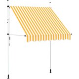 Tenda na ručno uvlačenje 200 cm narančasto-bijela prugasta | shoptok.hr