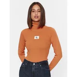 Calvin Klein Jeans Golf J20J221688 Oranžna Slim Fit