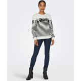 Only Majica 'ONLALLIE' črna / bela | Shoptok.si