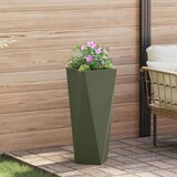  Cvetlično korito Oljčno zelena 30 x 30 x 75 cm Jeklo, (5000207450) | Shoptok.si