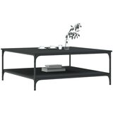  Stolić za kavu crni 100 x 100 x 40 cm od konstruiranog drva | shoptok.hr