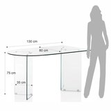 Tomasucci Steklena jedilna miza 80x130 cm Kaya – | Shoptok.si