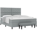  Krevet s opruga kutije Svijetlo siva 180 x 200 cm tkanina | shoptok.hr