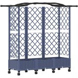  Povišeni krevet s mrežom i krovom Siva 163 x 40 x 129 cm PP | Eponuda.com