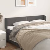 vidaXL Vzglavje z ušesi siv 203x23x78/88 cm umetno usnje | Shoptok.si