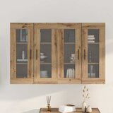  Ormarčići montirani na zid 2 pcs Artisan hrast i crna | shoptok.hr