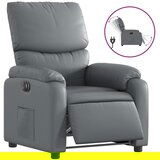 Maison Chic Električni naslanjač - Relax naslanjač sivo umetno usnje, (22062607) | Shoptok.si