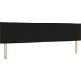  Boxspring krevet s madracem Crna 200 x 200 cm Tkanina Slike