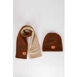 Defacto Baby Boy 2-Piece Fleece Scarf Beanie Set | Shoptok.si