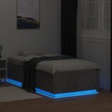  Okvir kreveta s LED svjetlima 90 x 190 cm od konstruiranog drva | shoptok.hr