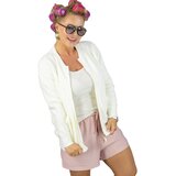 Pri Short cardigan unbuttoned sweater in fluffy knit fabric "COCO CHIC" | shoptok.hr