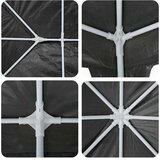Šator za zabave Antracit 600 x 400 x 266 cm Polietilen i čelik | shoptok.hr