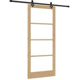  Klizna vrata ORKDAL 93 x 211 cm Masivna borovina i staklo | shoptok.hr