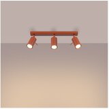 Nice Lamps Opečnato oranžna stropna svetilka 6x45 cm Etna – | Shoptok.si