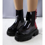 Gemre Black patent ankle boots Casta | Shoptok.si