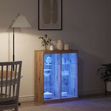  LED komoda Hrast artisan 81 x 37 x 100 cm Konstruirano drvo | Eponuda.com