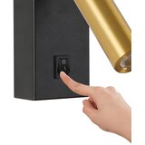  Brilagi - LED zidno spot svetlo MAYA LED/3W/230V 4000K crna/zlatna | Eponuda.com