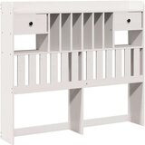 vidaXL Knjižna postelja brez vzmetnice bela 150x200 cm trdna borovina | Shoptok.si