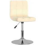 vidaXL Vrtljiv jedilni stol krem blago, (20940039) | Shoptok.si