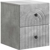  Noćni ormarić za montažu na zid Betonska siva 33 x 34,5 x 40 cm | shoptok.hr