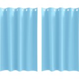vidaXL Zavese z zavesami 2 pcs Svetlo modra 175 x 140 cm Poliester | Shoptok.si