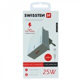 Swissten TRAVEL CHARGER 25W+USB-C/USB-C 1,2M WHITE cene