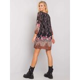 Och Bella Dress-TW-SK-BI-2667-1.72P-black-beige | Shoptok.si